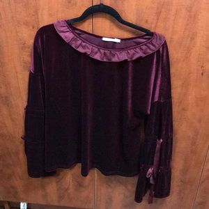 Velvet blouse